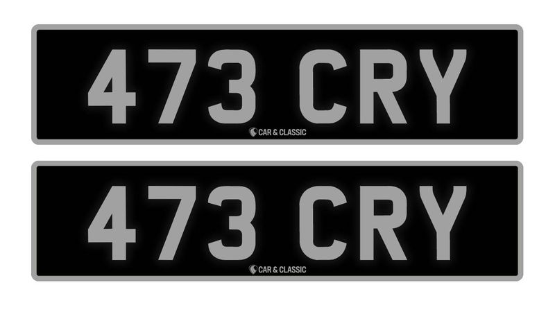Private Reg Plate - 473 CRY In vendita (immagine 1 di 2)