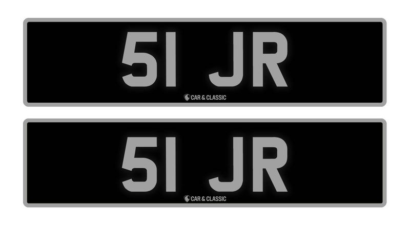 Private Reg Plate - 51 JR For Sale (picture 1 of 2)