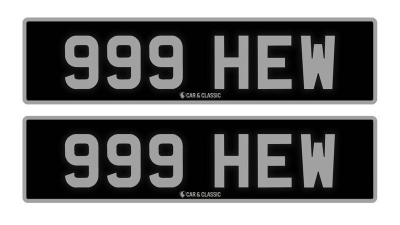Private Reg Plate - 999 HEW In vendita (immagine 1 di 2)