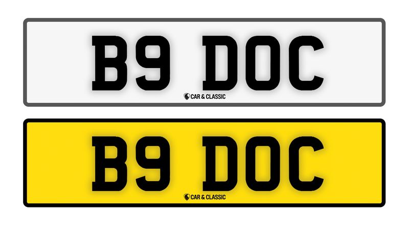 Private Reg Plate: B9 DOC For Sale (picture 1 of 2)