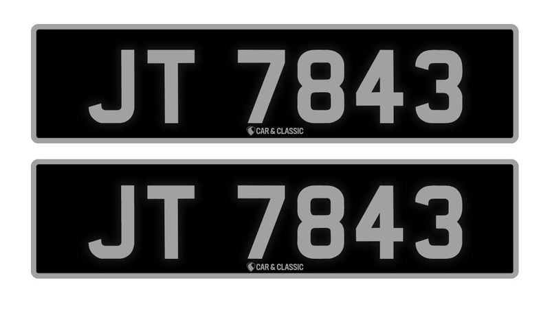 RESERVE LOWERED - Private Reg Plate - JT 7843 For Sale (picture 1 of 2)
