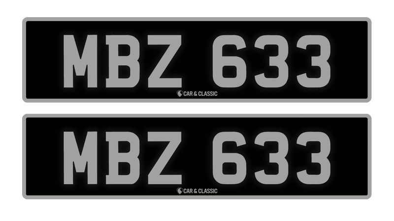 Private Reg Plate - MBZ 633 For Sale (picture 1 of 3)
