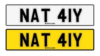 Private Reg Plate - NAT 41Y