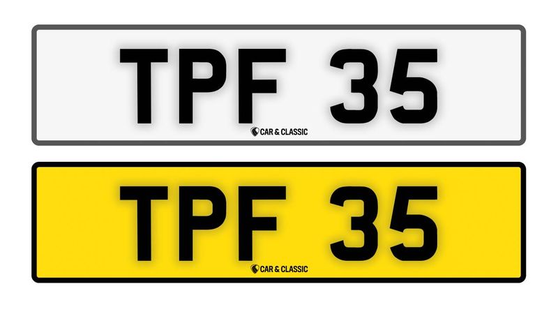 Private Reg Plate - TPF 35 In vendita (immagine 1 di 2)