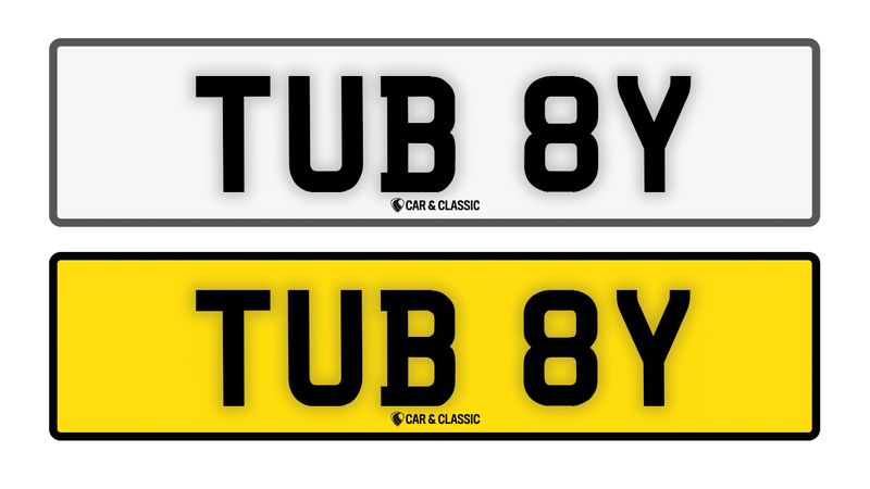Private Reg Plate - TUB 8Y For Sale (picture 1 of 3)