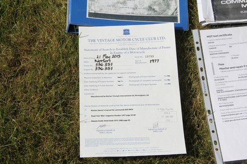 1977 Norton Commando 850 MkIII à vendre (picture 80 of 88)