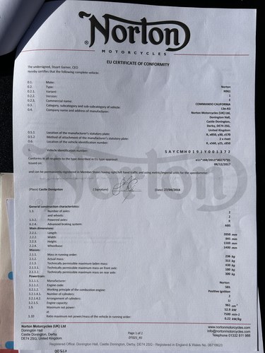 2018 Norton Commando California 50th Anniversary In vendita (immagine 176 di 183)