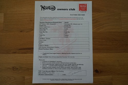 1960 Norton Dominator Te koop (foto 85 van 90)