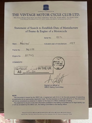 1937 Norton International 500cc à vendre (picture 103 of 104)