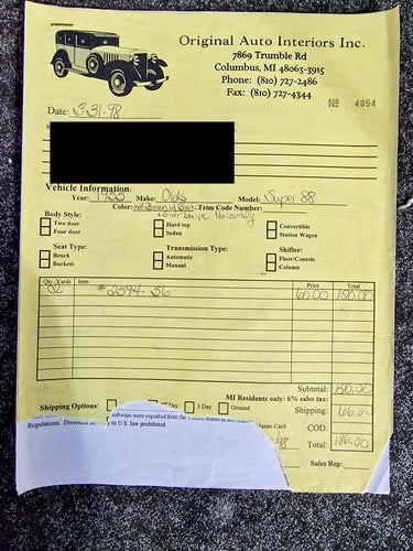 1955 Oldsmobile 88 Rocket “Holiday Sedan” (MKII) In vendita (immagine 203 di 246)