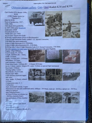 1938 Opel Kadett K38 Master à vendre (picture 151 of 178)