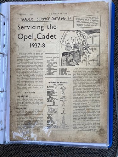 1938 Opel Kadett K38 Master à vendre (picture 147 of 178)