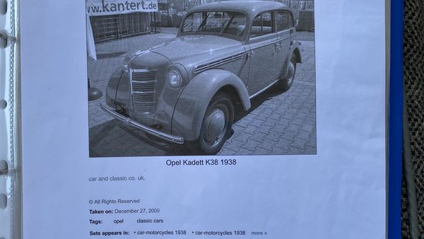 1938 Opel Kadett K38 Master For Sale (picture :index of 146)