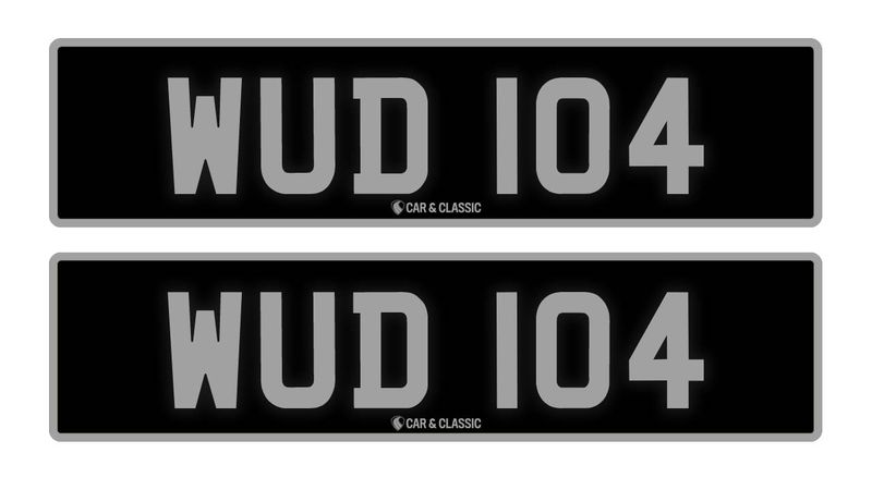 Private Reg Plate - WUD 104 In vendita (immagine 1 di 2)