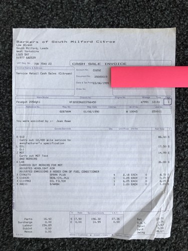 1990 Peugeot 205 GTI 1.9 Limited Edition zum Verkauf (Bild 114 von 121)