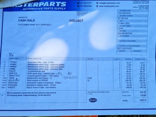 1978 Peugeot 504L Saloon Automatic zum Verkauf (Bild 214 von 226)