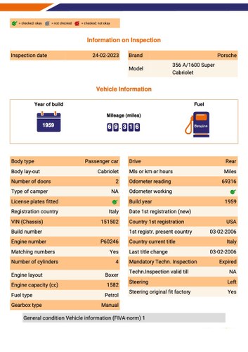 1959 Porsche 356A T2 1600 Super Cabriolet For Sale (picture 106 of 110)