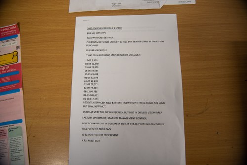 2002 Porsche 911 Carrera 2 zum Verkauf (Bild 56 von 56)