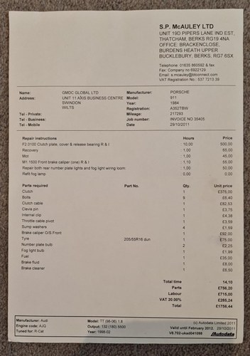 1984 Porsche 911 Carrera 3.2 "G" LHD For Sale (picture 125 of 137)