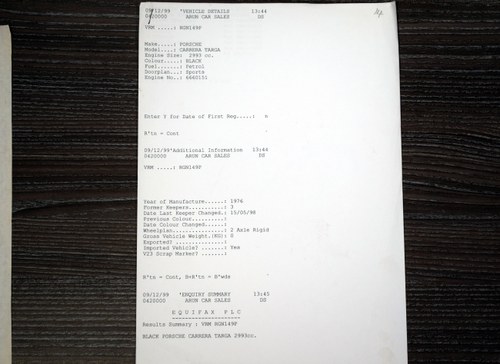 1976 Porsche 911 3 Carrera Targa LHD In vendita (immagine 152 di 190)