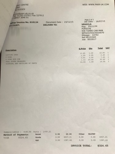 1987 Porsche 911 (930) Turbo Cabriolet à vendre (picture 94 of 108)