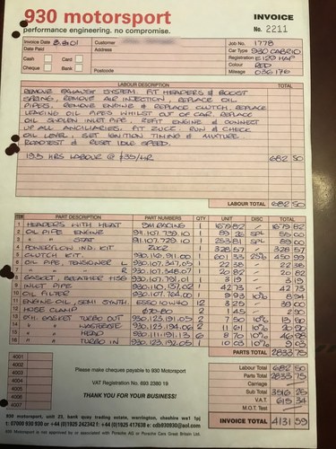 1987 Porsche 911 (930) Turbo Cabriolet à vendre (picture 108 of 108)