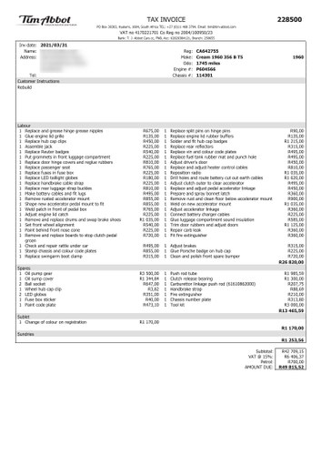 1960 Porsche 356B Coupe RHD For Sale (picture 120 of 171)