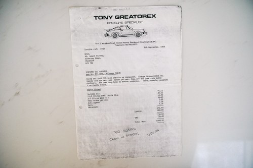 1989 Porsche 911 Carrera 3.2 Targa Sport à vendre (picture 242 of 243)