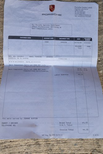 2003 Porsche Boxster 3.2 S For Sale (picture 166 of 168)