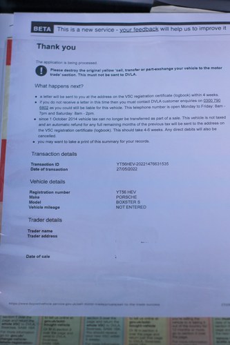 2006 Porsche Boxster 3.4S Manual For Sale (picture 192 of 192)