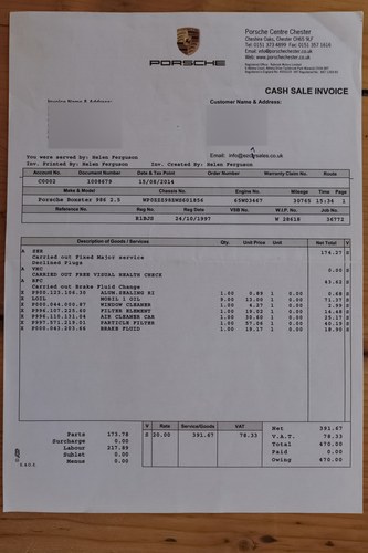 1997 Porsche Boxster In vendita (immagine 195 di 197)