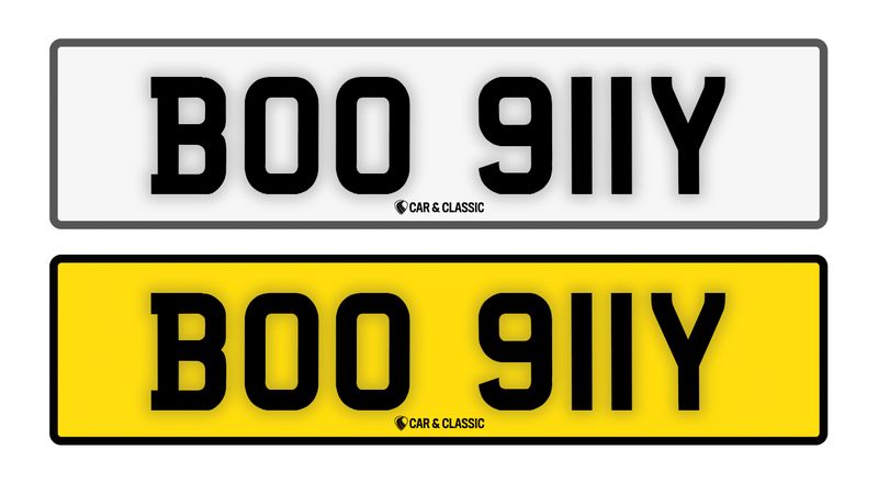 Private Reg Plate - BOO 911Y For Sale (picture 1 of 3)