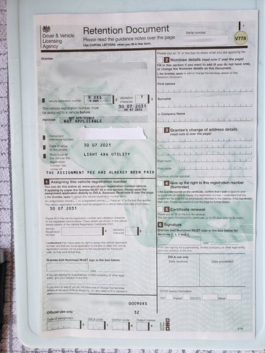 Private Registration - 9 OXS In vendita (immagine 2 di 2)