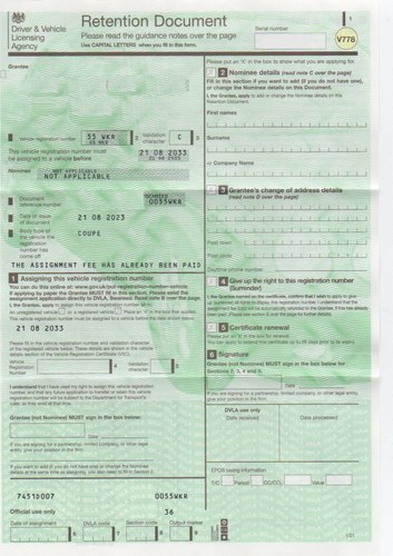 Private Registration - 55 WKR En venta (imagen 2 de 2)