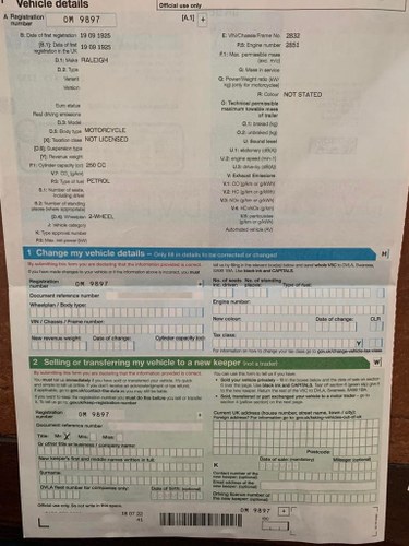 1925 Raleigh Model 14 Motorcycle For Sale (picture 39 of 41)