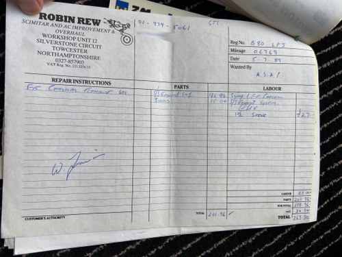 1985 Reliant Scimitar GTC SE8 à vendre (picture 142 of 155)