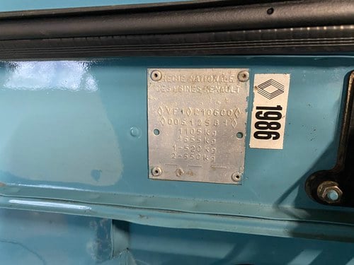 1986 Renault 4 F4 Van LHD (Type R 2106) In vendita (immagine 233 di 271)