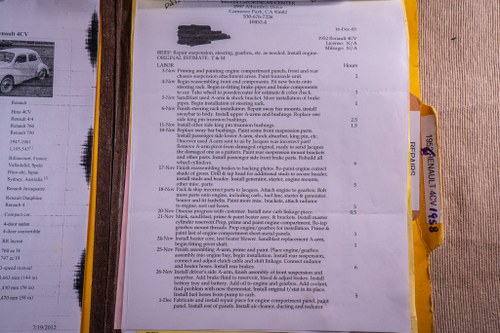 1958 Renault 4CV Luxe Model (LHD) In vendita (immagine 191 di 199)