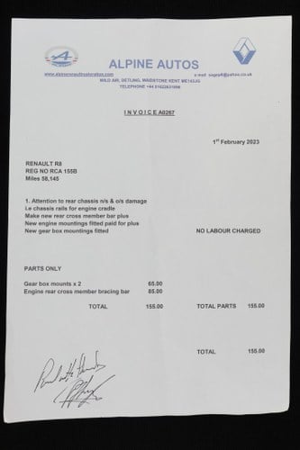 1964 Renault 8 Gordini LHD In vendita (immagine 181 di 187)