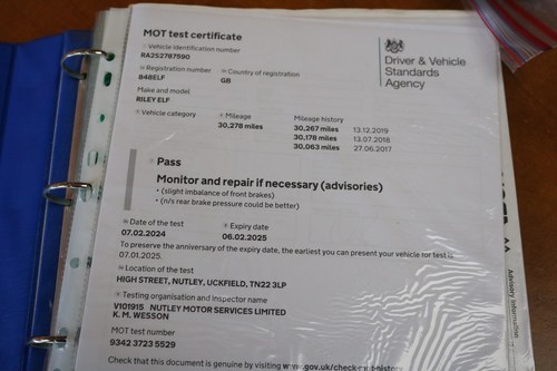 1966 Riley Elf MK2 zum Verkauf (Bild 89 von 93)