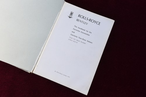 1973 Rolls-Royce Corniche Convertible Te koop (foto 126 van 150)