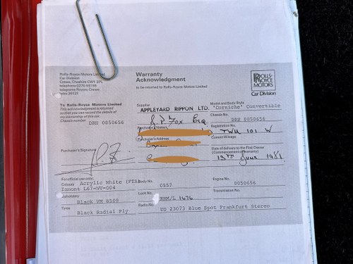 1981 Rolls-Royce Corniche Drophead Te koop (foto 195 van 198)