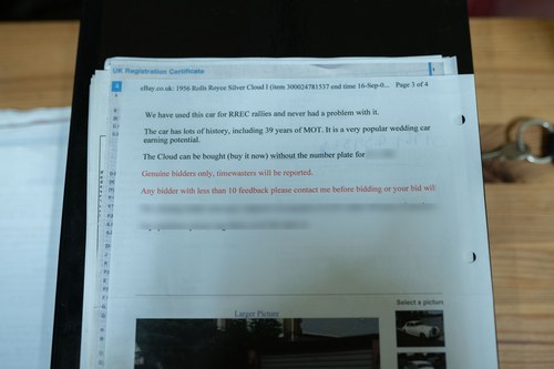 1956 Rolls Royce Silver Cloud zum Verkauf (Bild 149 von 149)