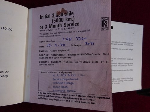 1970 Rolls-Royce Mulliner Park Ward Coupé zum Verkauf (Bild 152 von 163)