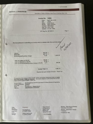 1974 Rolls-Royce Silver Shadow In vendita (immagine 215 di 236)