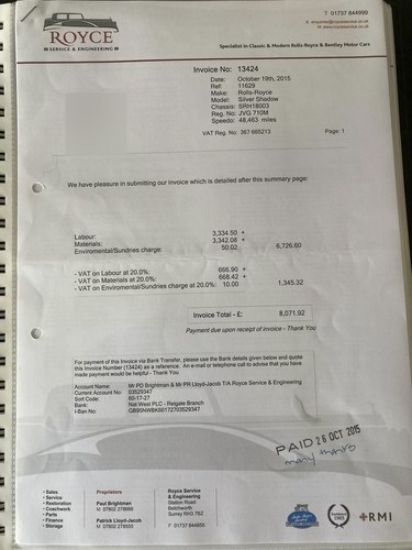 1974 Rolls-Royce Silver Shadow In vendita (immagine 228 di 236)