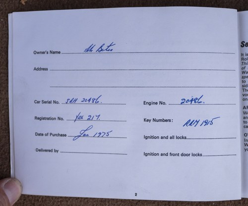 1975 Rolls Royce Silver Shadow I zum Verkauf (Bild 230 von 237)