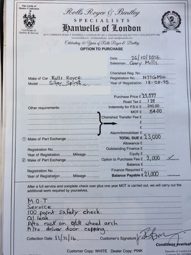 1995 Rolls Royce Silver Spirit IV zum Verkauf (Bild 107 von 108)