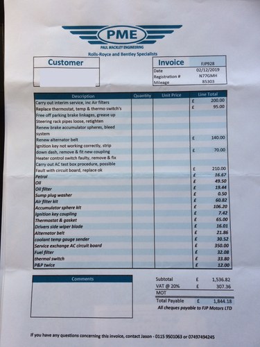 1995 Rolls Royce Silver Spirit IV zum Verkauf (Bild 106 von 108)