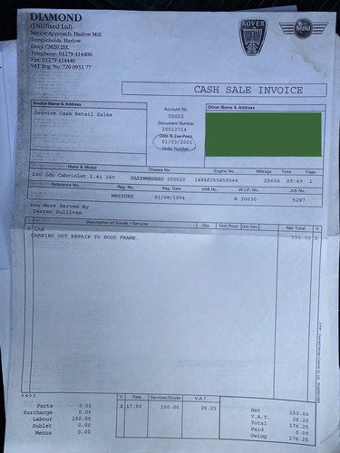 NO RESERVE - 1994 Rover 214 SE Cabriolet In vendita (immagine 182 di 204)